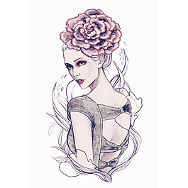 位图 插画 时尚插画 人物插画 时尚插画 免费素材