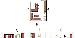 办公室平面及展开图图片