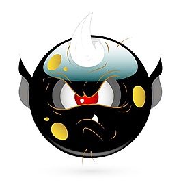 攻击怪物笑脸向量