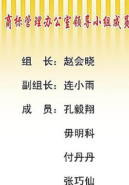 商标管理办公室领导小组图片