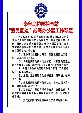 战略办公室工作职责展板图片