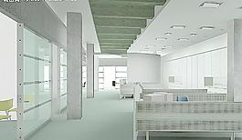 办公室效果图图片