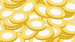 摘要金币图案背景