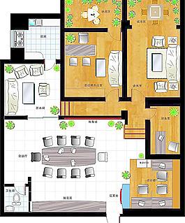 办公室 室内平面设计图片