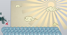 高手制作的手绘龙动画PPT模板