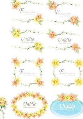 韩国矢量花边402