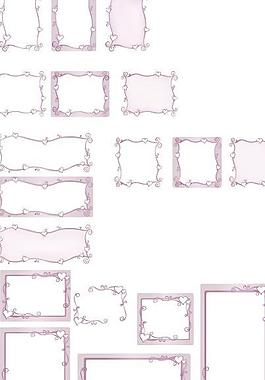 韩国矢量花边400