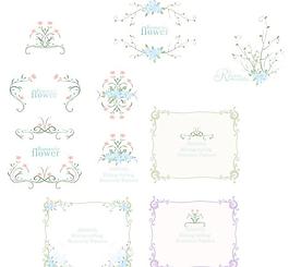 韩国矢量花边408