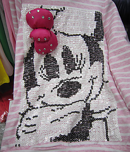 亮片 米老鼠 米妮 蝴蝶结 免费素材