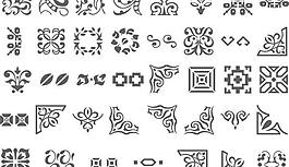 传统装饰图案的图像帧的一部分2免费