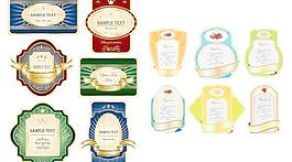 欧洲标签矢量图下载