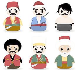 卡通插画矢量图