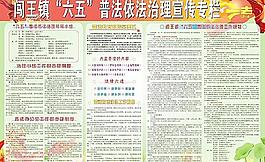 六五 普法依法治理宣传栏图片