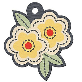 吊牌 花朵 树叶 免费素材