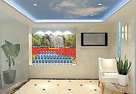 公司展示区效果图图片