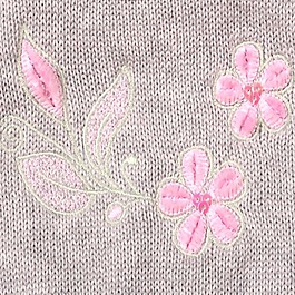 绣花 花朵 树叶 免费素材
