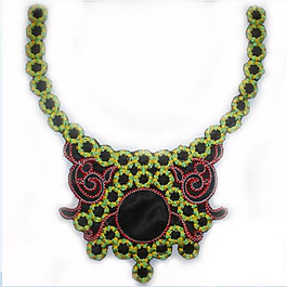 领边 绣花 民族风 免费素材