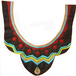 领边 绣花 民族风 免费素材