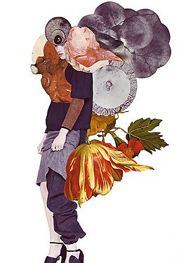 位图 插画 时尚插画 人物插画 拼贴 免费素材