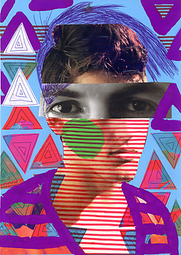 位图 插画 拼贴 人物 男人 免费素材