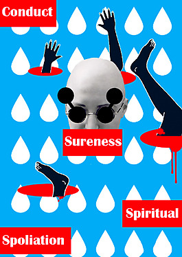 位图 插画 拼贴 人物 男人 免费素材