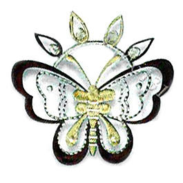 绣花 蝴蝶 家纺 免费素材