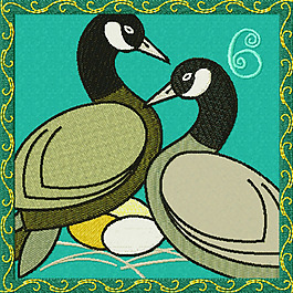 绣花 鸭子 免费素材