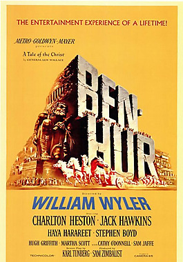 位图 欧美怀旧 老电影海报 BEN HUR 免费素材