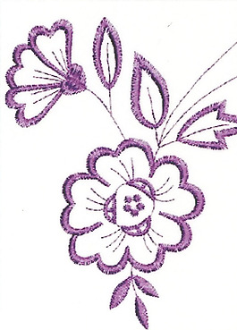 绣花 花卉 家纺 免费素材