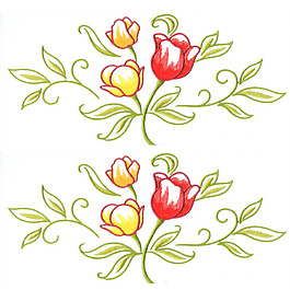 绣花 花卉 家纺 免费素材