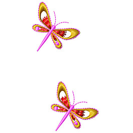 绣花 蝴蝶 家纺 免费素材