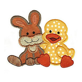 贴布 鸭子 兔子 免费素材