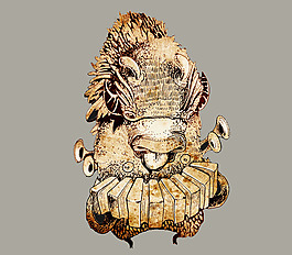 位图 抽象 插画 插画师 Lucas 免费素材