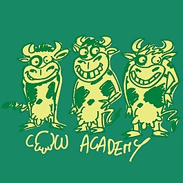 印花矢量图 可爱卡通 卡通动物 奶牛 文字 免费素材