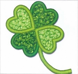 绣花 四叶草 家纺 免费素材