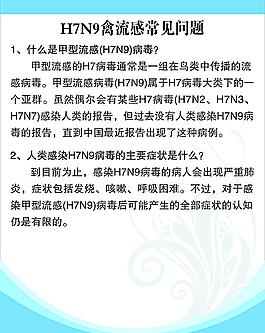 H7N9禽流感常见问图片