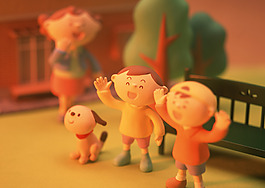 高兴的小孩图片
