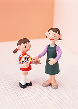 卡通母女图片