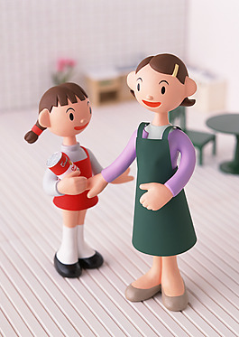 可爱母女图片