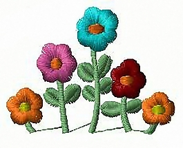 绣花 花卉 家纺 免费素材