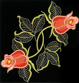 绣花 花卉 家纺 免费素材