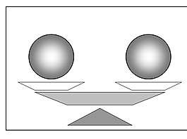 天秤对比图形