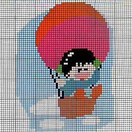 毛衫图案 男孩 热气球 毛衣 免费素材