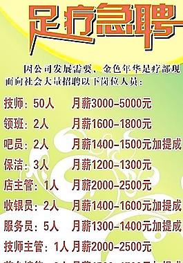 足疗展架图片