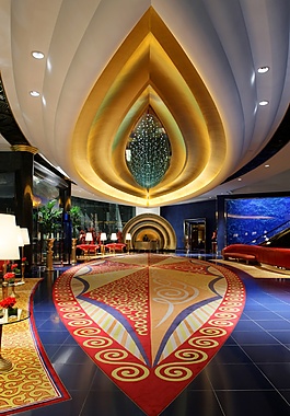 迪拜豪华酒店特色大厅