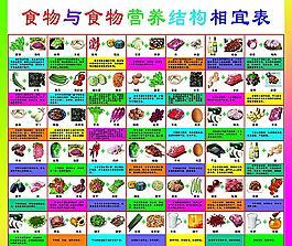 营养结构相宜表图片