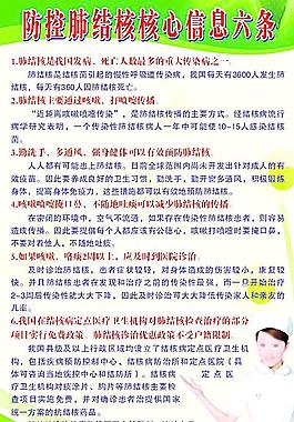 防控肺结核核心信息图片