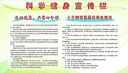 科学健身宣传栏图片