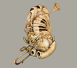 位图 抽象 插画 插画师 Lucas 免费素材