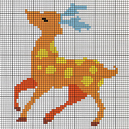 毛衫图案 梅花鹿 毛衣 免费素材